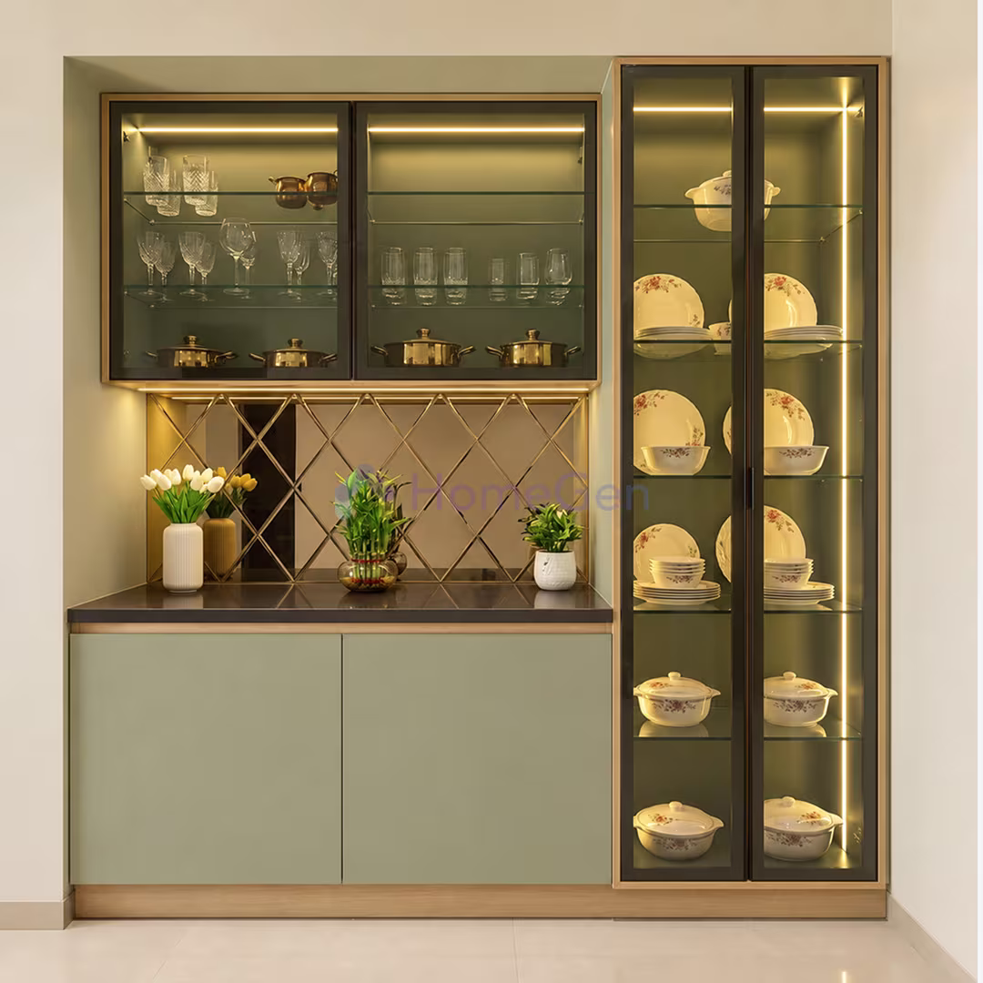Crockery Almirah Design