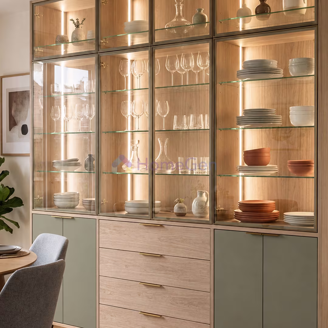 Crockery Unit Glass Design