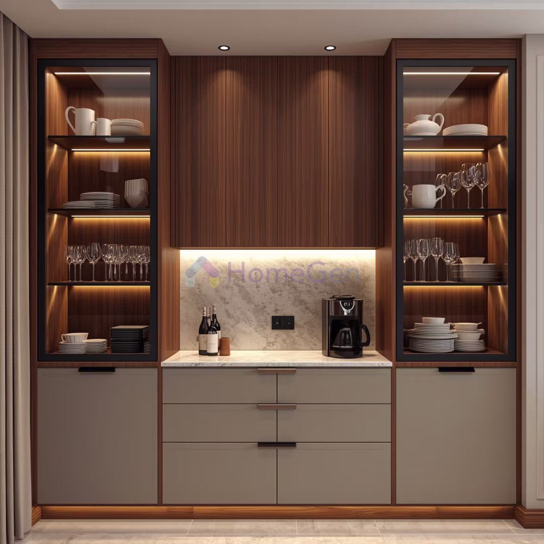 Kitchen Crockery Unit Design