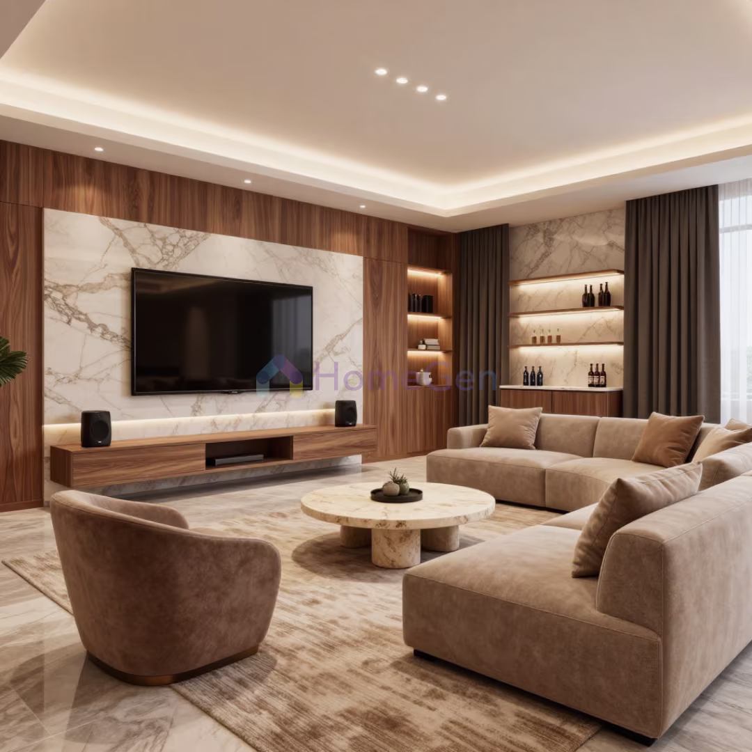 Luxury Media Lounge Design