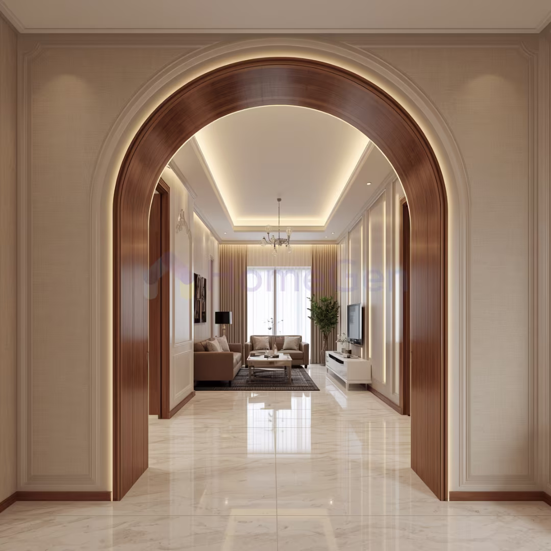 Living Room Arch Design