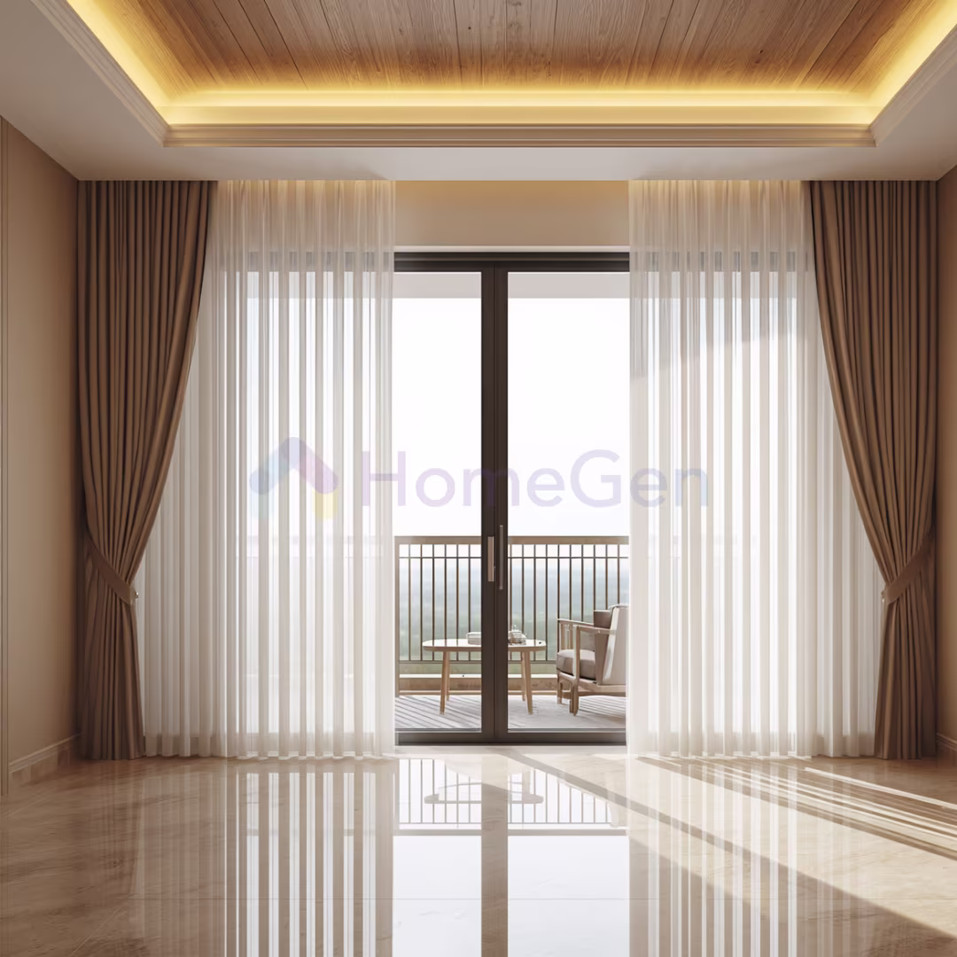 Living Room Curtain Design