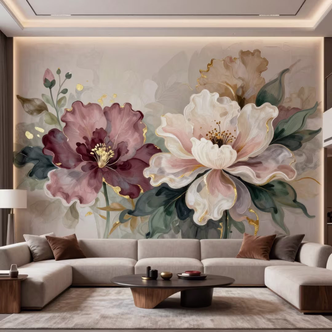 Flower Wall Painting Designs