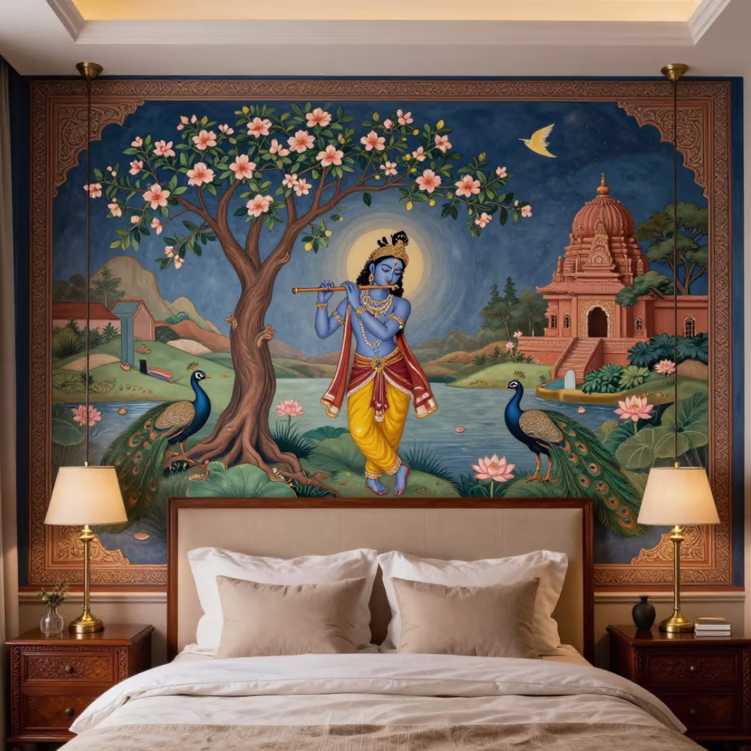Wall Painting Designs For Bedroom